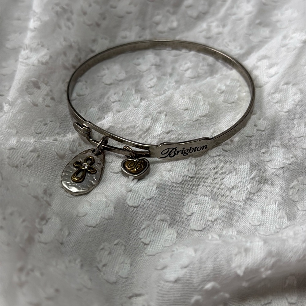 Brighton Faith Hope And Love Cross Bangle Bracelet
